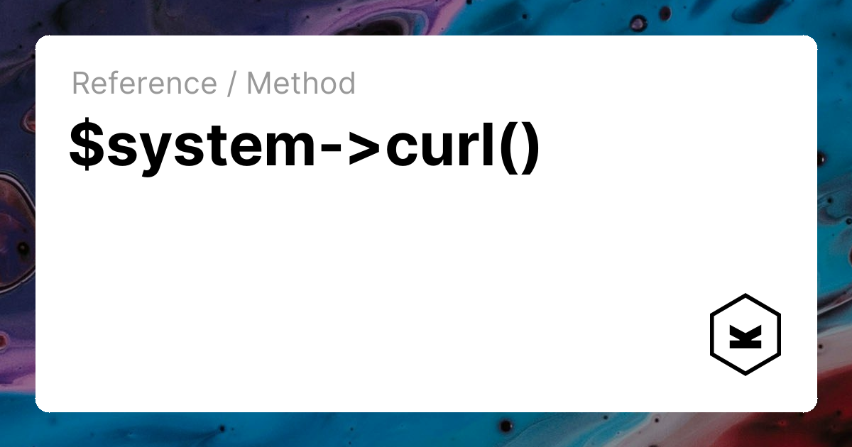 $system->curl() | Kirby CMS