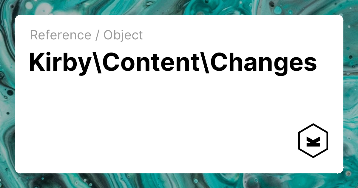 Changes | Kirby CMS