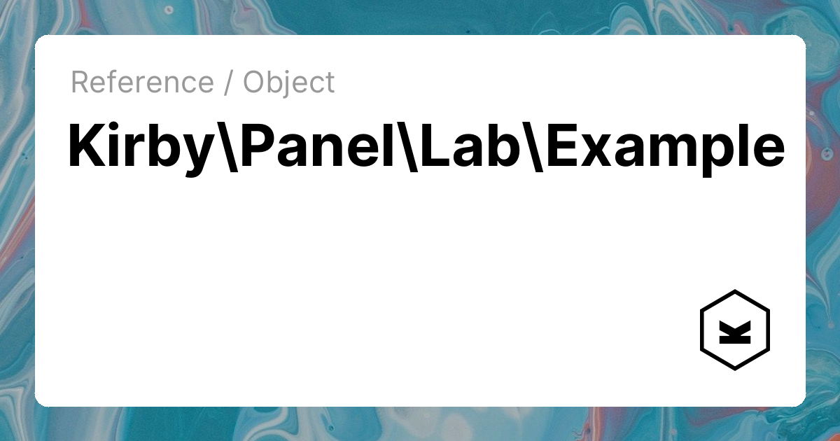 Example | Kirby CMS