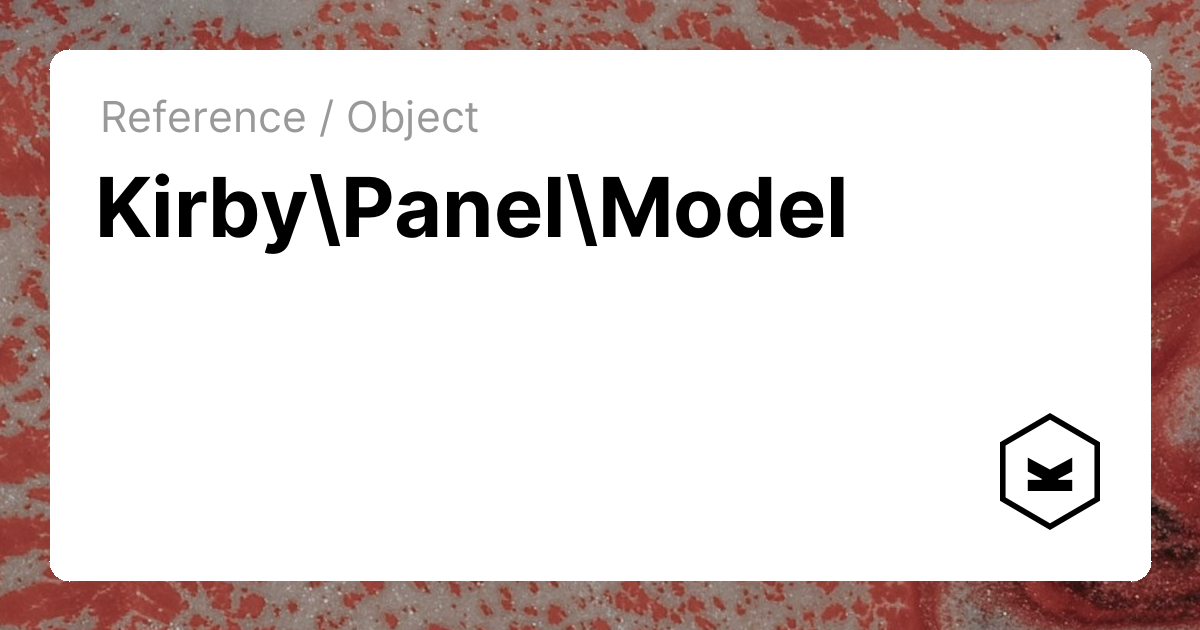 Model | Kirby CMS