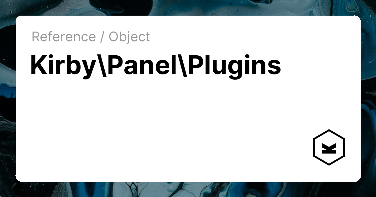 Plugins | Kirby CMS