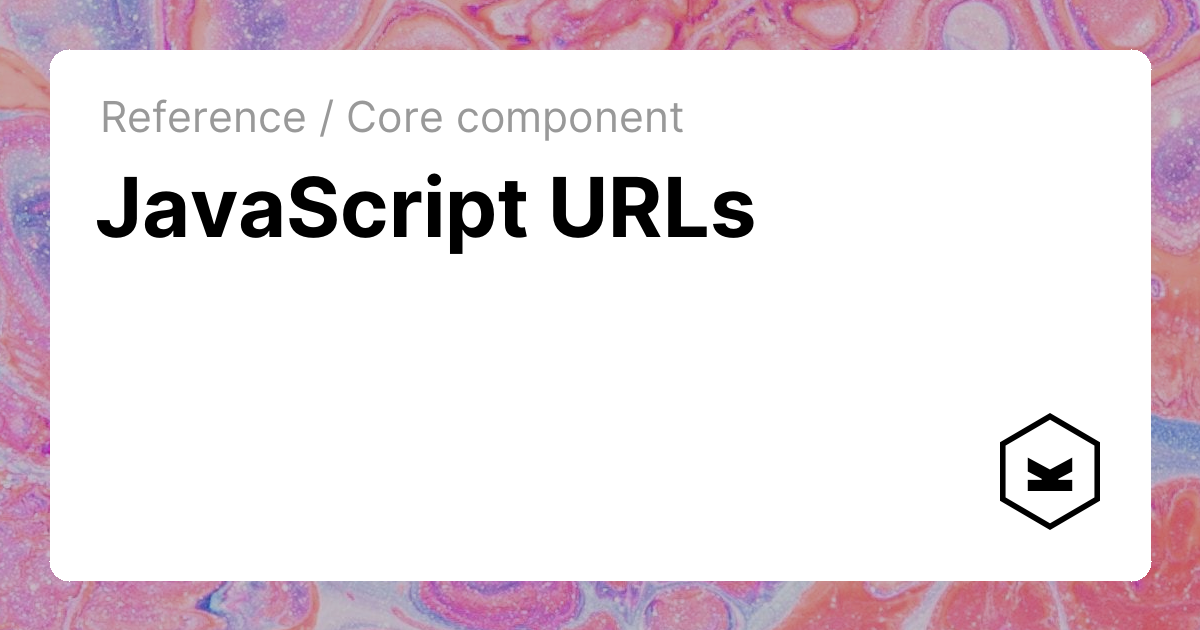 JavaScript URLs Kirby CMS