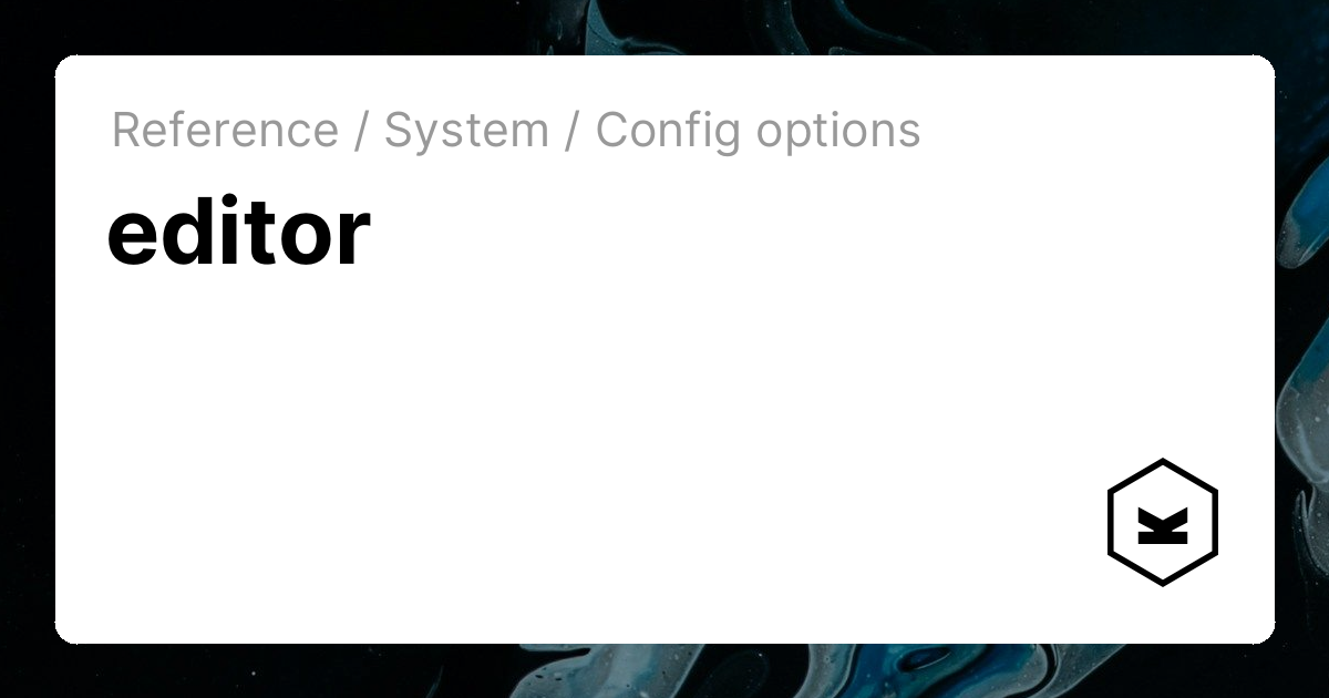 editor | Kirby CMS