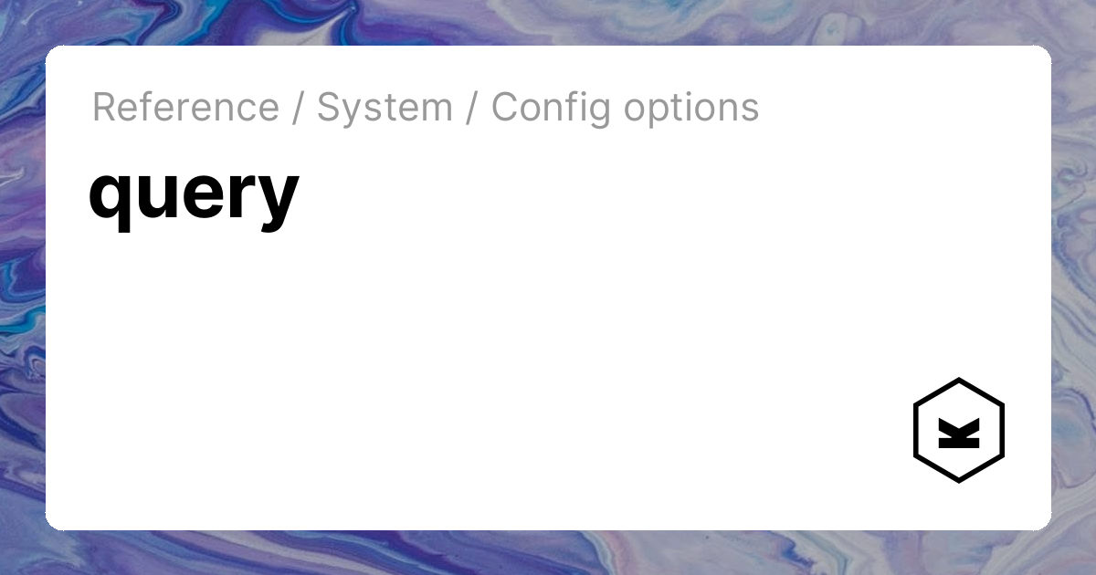 query | Kirby CMS